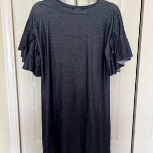 HeartSoul: Stretchy Blue Mid-length Dress.